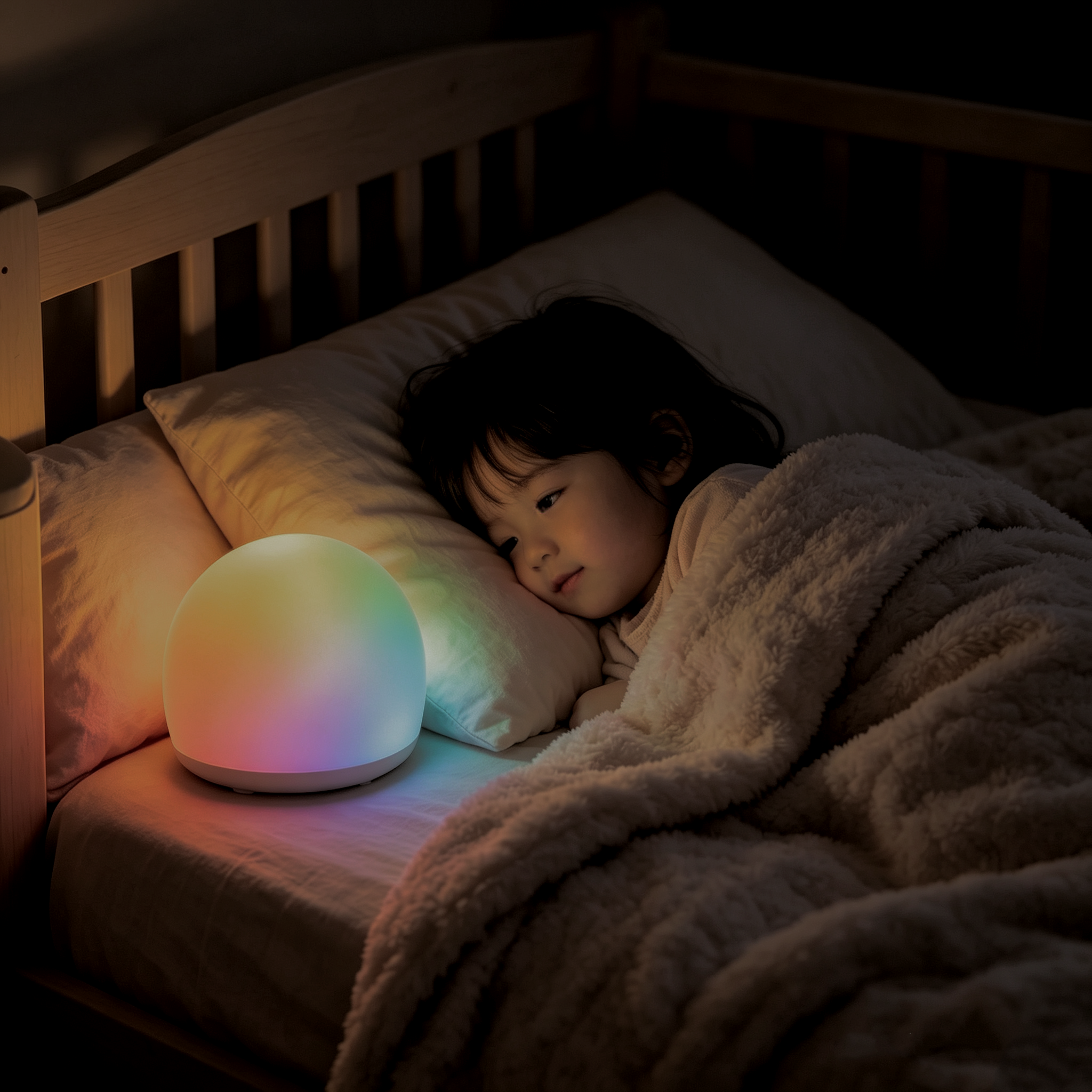 Auto-Off Kids Night Light: Gentle Warm Glow to Help Children Fall Asleep Fast