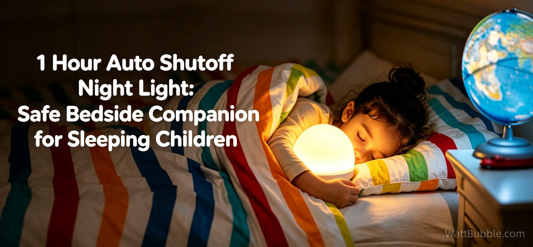 1 Hour Auto Shutoff Night Light: Safe Bedside Companion for Sleeping Children