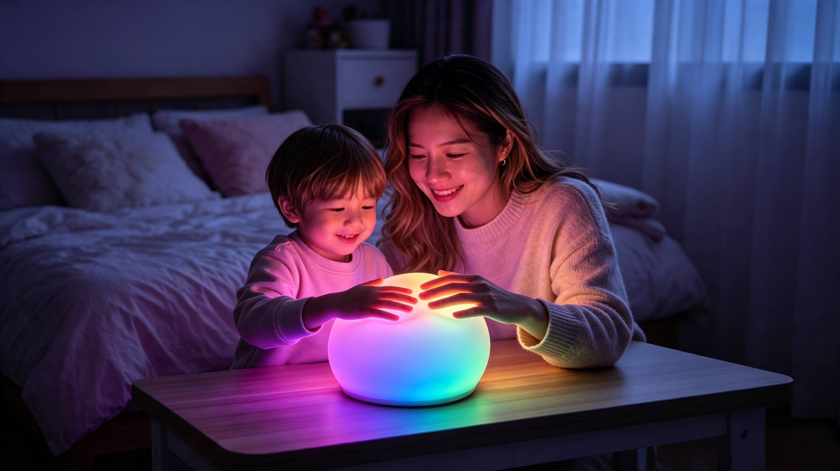 Kids Sensory Squishy Tap Light: Color Changing Light for Better Focus & Emotional Balance