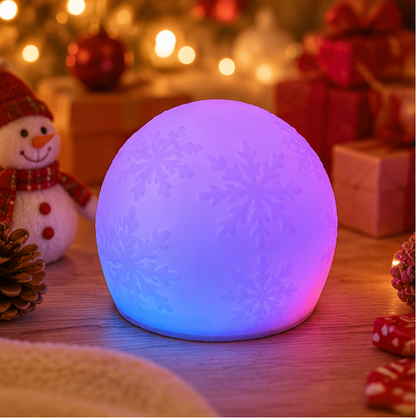 WattBubble Snowflake Edition glowing Christmas sensory light